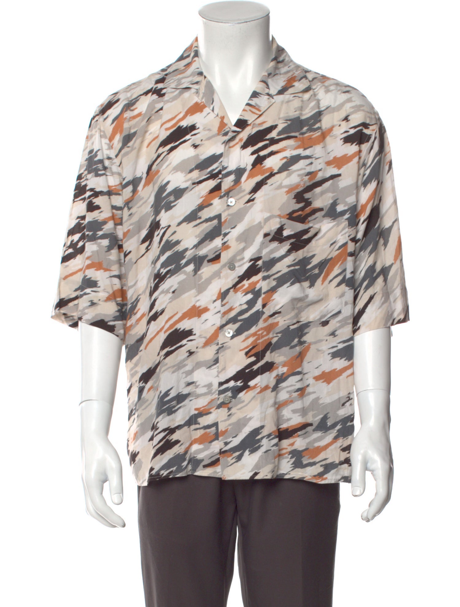 Lemaire Printed Short Sleeve Shirt