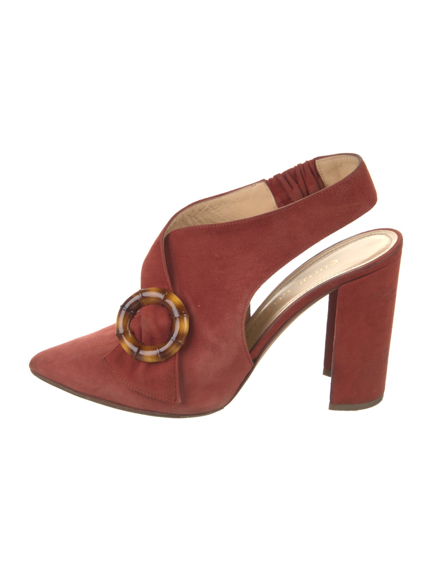 Chloé Gosselin Suede Slingback Pumps