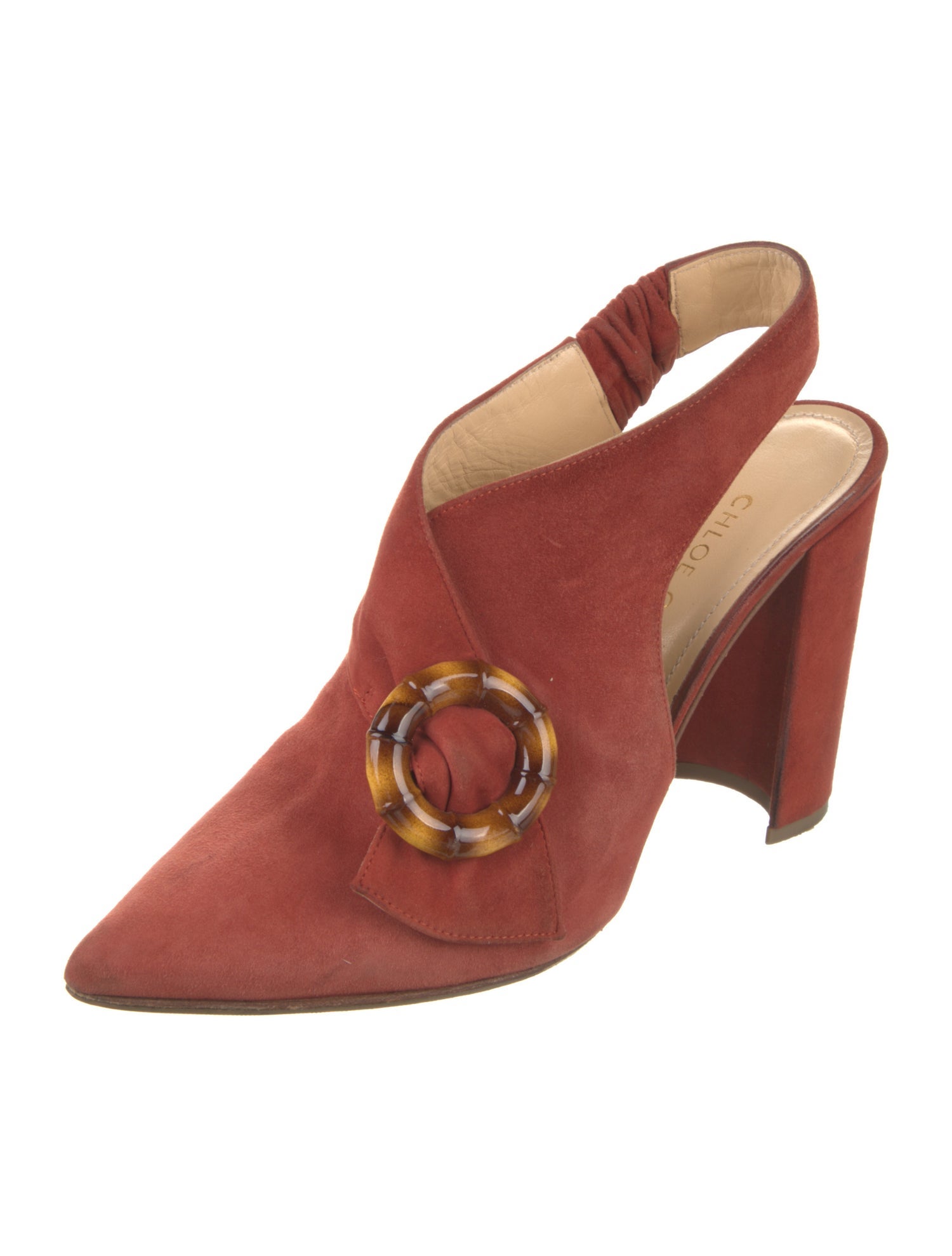 Chloé Gosselin Suede Slingback Pumps