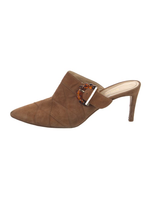 Chloé Gosselin Suede Beaded Accents Mules