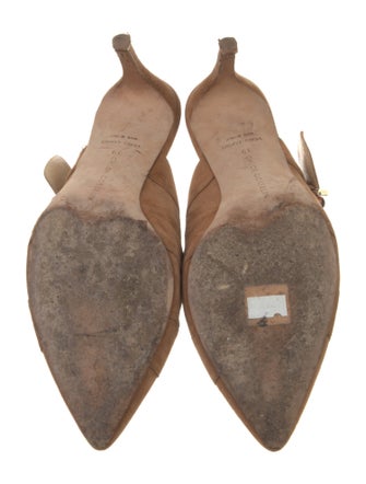 Chloé Gosselin Suede Beaded Accents Mules