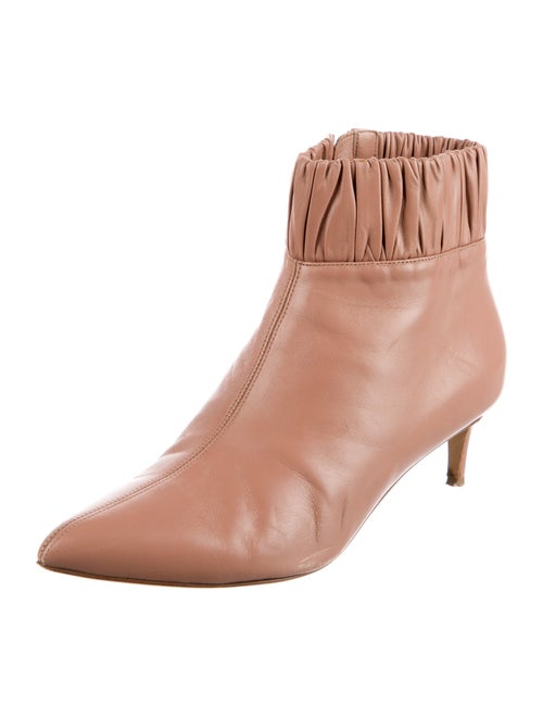 Chloé Gosselin Leather Ruffle Embellishment Boots