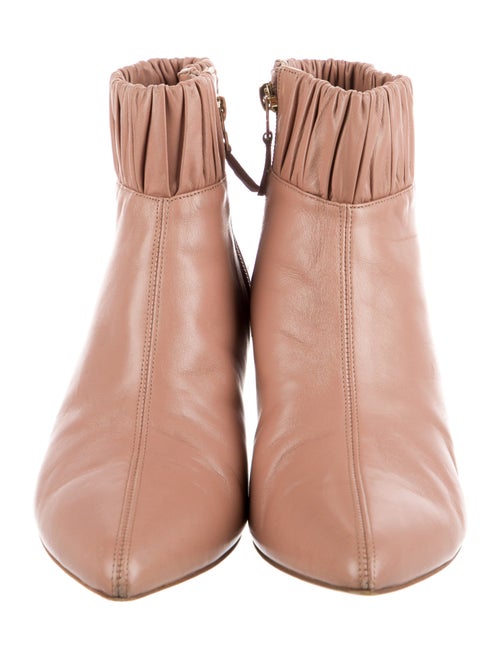 Chloé Gosselin Leather Ruffle Embellishment Boots