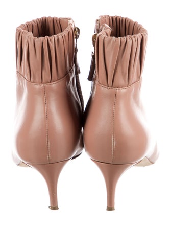 Chloé Gosselin Leather Ruffle Embellishment Boots