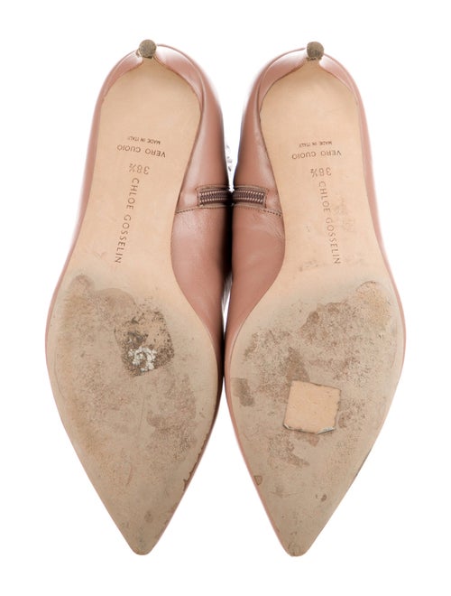 Chloé Gosselin Leather Ruffle Embellishment Boots