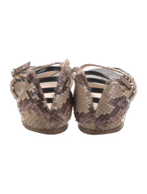 Chloé Gosselin Snakeskin Animal Print D'Orsay Flats