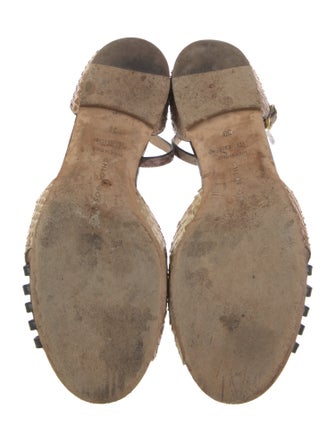 Chloé Gosselin Snakeskin Animal Print D'Orsay Flats