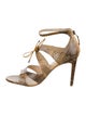 Chloé Gosselin Snakeskin Animal Print Sandals