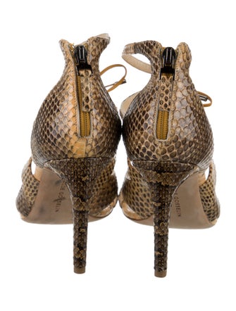 Chloé Gosselin Snakeskin Animal Print Sandals