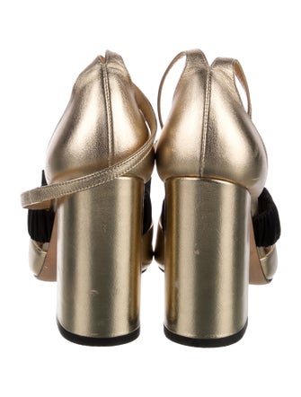 Chloé Gosselin Leather Colorblock Pattern Sandals