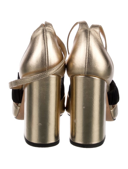 Chloé Gosselin Leather Colorblock Pattern Sandals