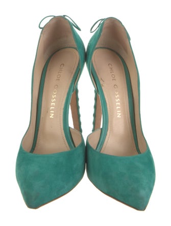 Chloé Gosselin Suede Bow Accents Pumps