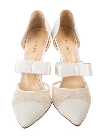 Chloé Gosselin Satin D'Orsay Pumps