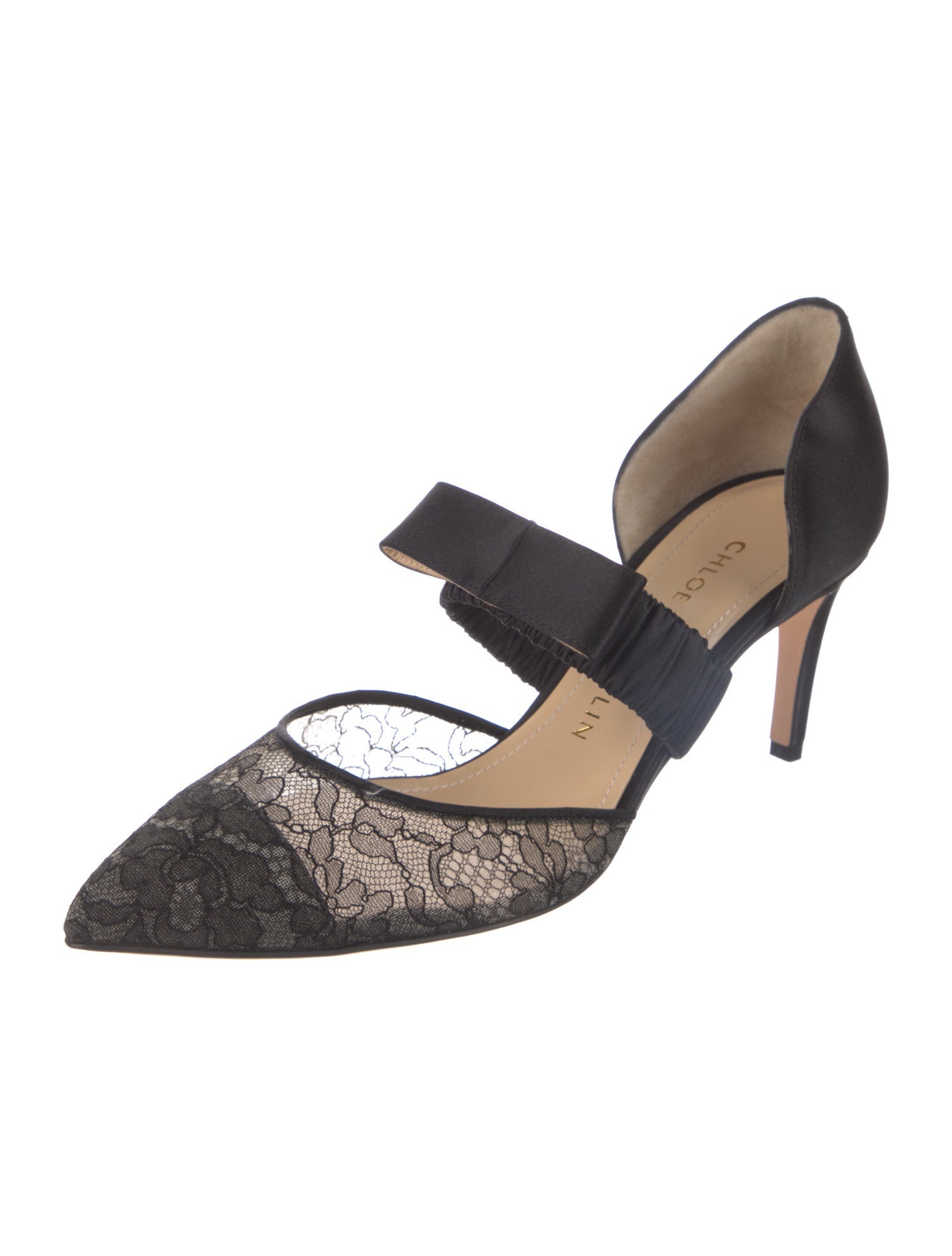 Chloé Gosselin Lace Floral Print D'Orsay Pumps w/ Tags