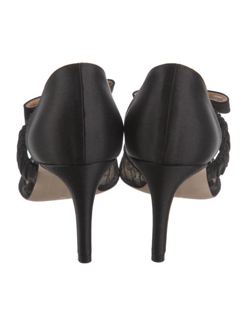 Chloé Gosselin Satin Floral Print D'Orsay Pumps