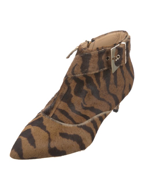 Chloé Gosselin Ponyhair Animal Print Boots