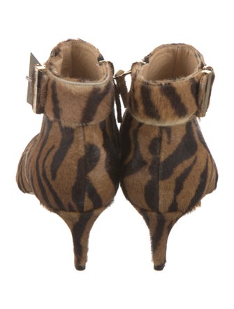 Chloé Gosselin Ponyhair Animal Print Boots