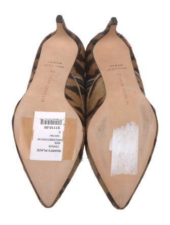 Chloé Gosselin Ponyhair Animal Print Boots