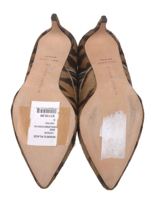 Chloé Gosselin Ponyhair Animal Print Boots