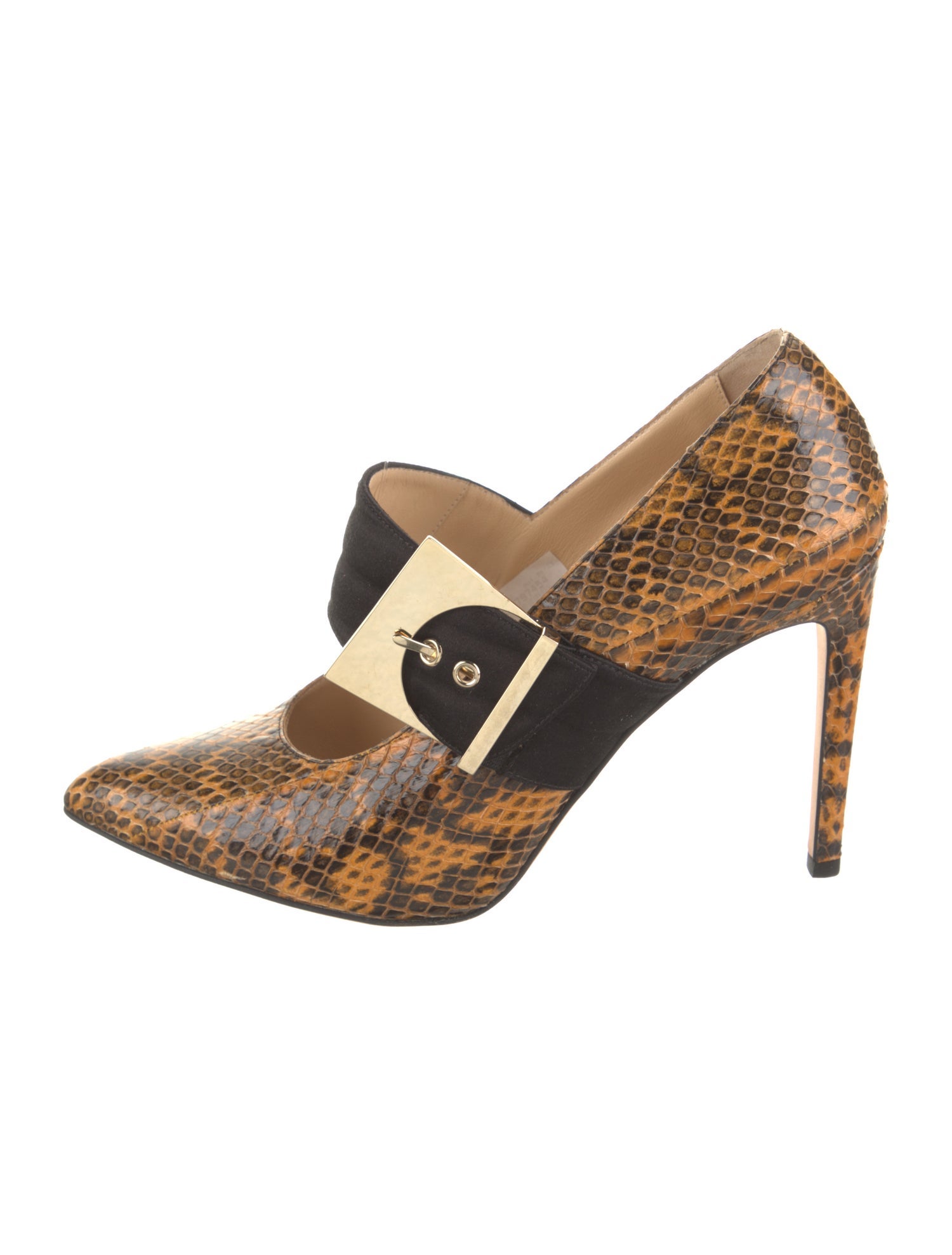Chloé Gosselin Snakeskin Animal Print Pumps