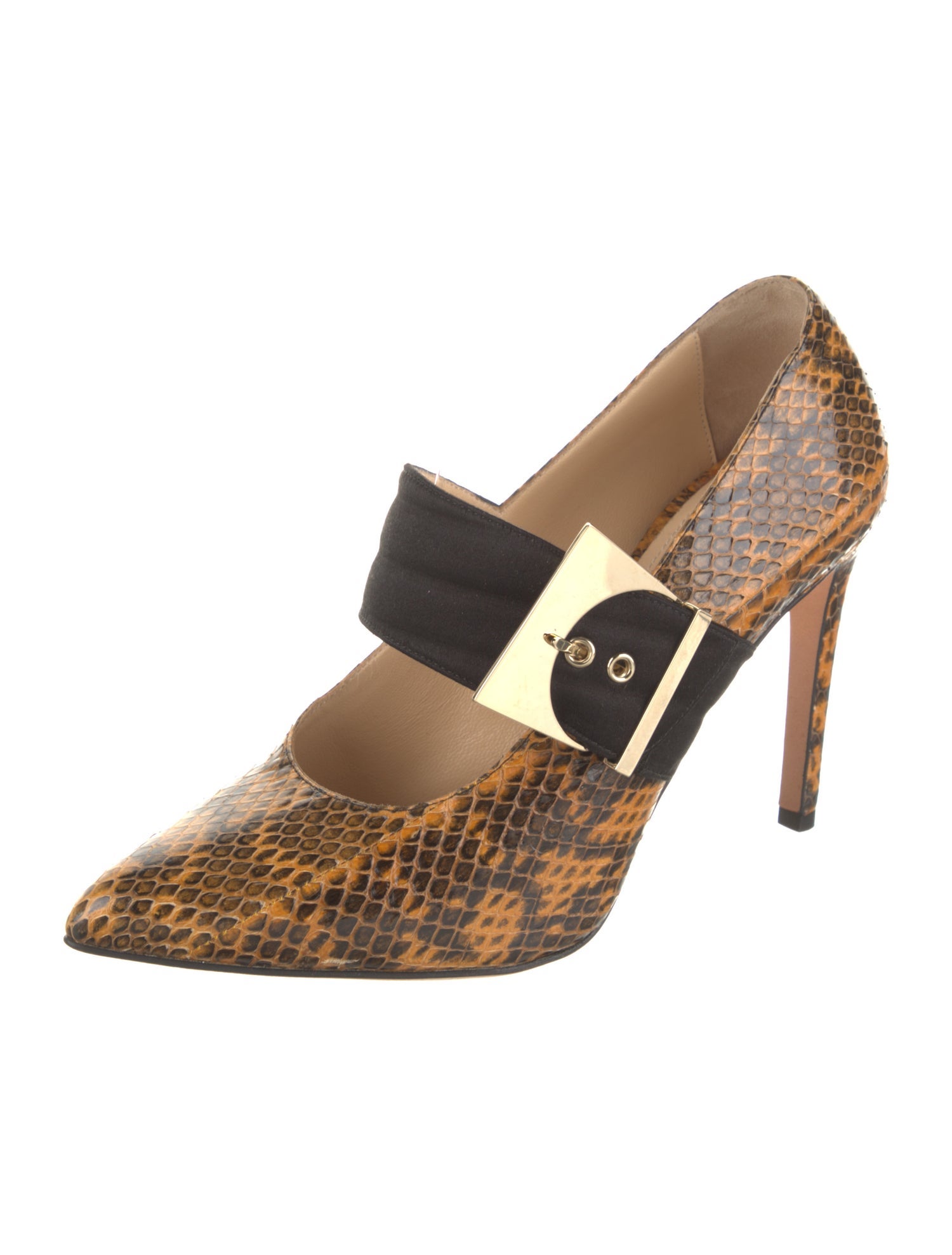 Chloé Gosselin Snakeskin Animal Print Pumps