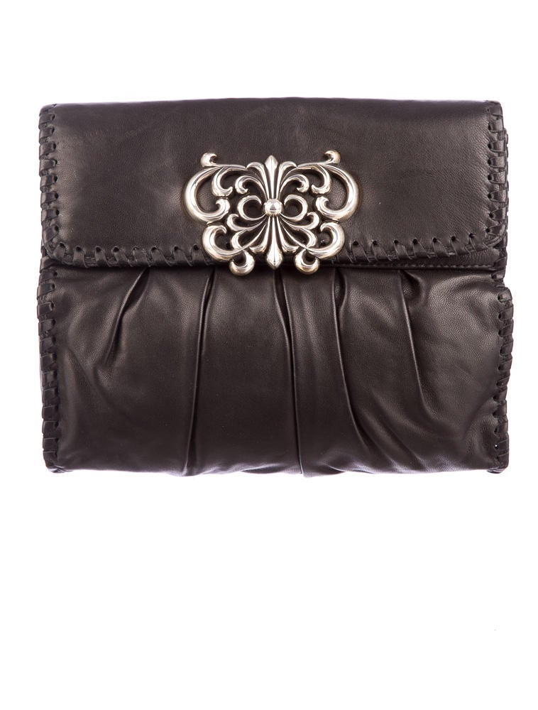 Chrome Hearts Leather Clutch