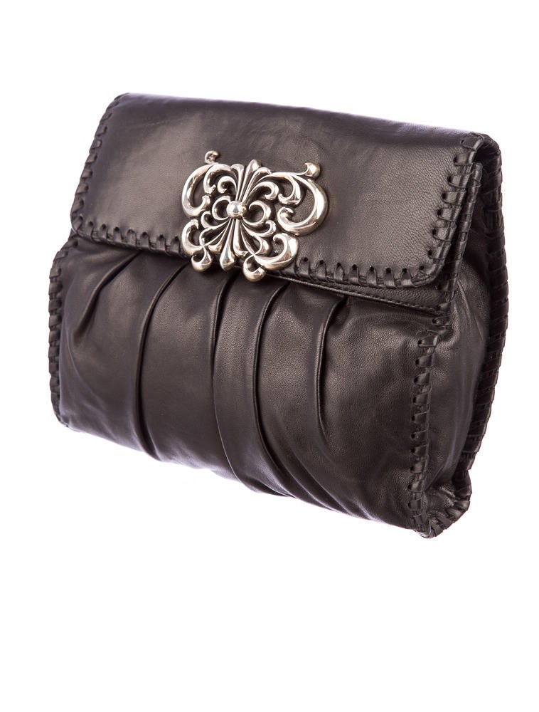 Chrome Hearts Leather Clutch
