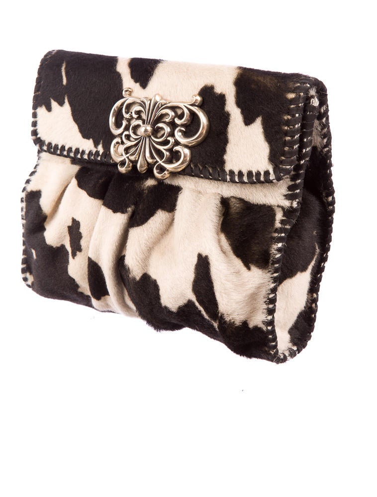 Chrome Hearts Calf Hair Clutch
