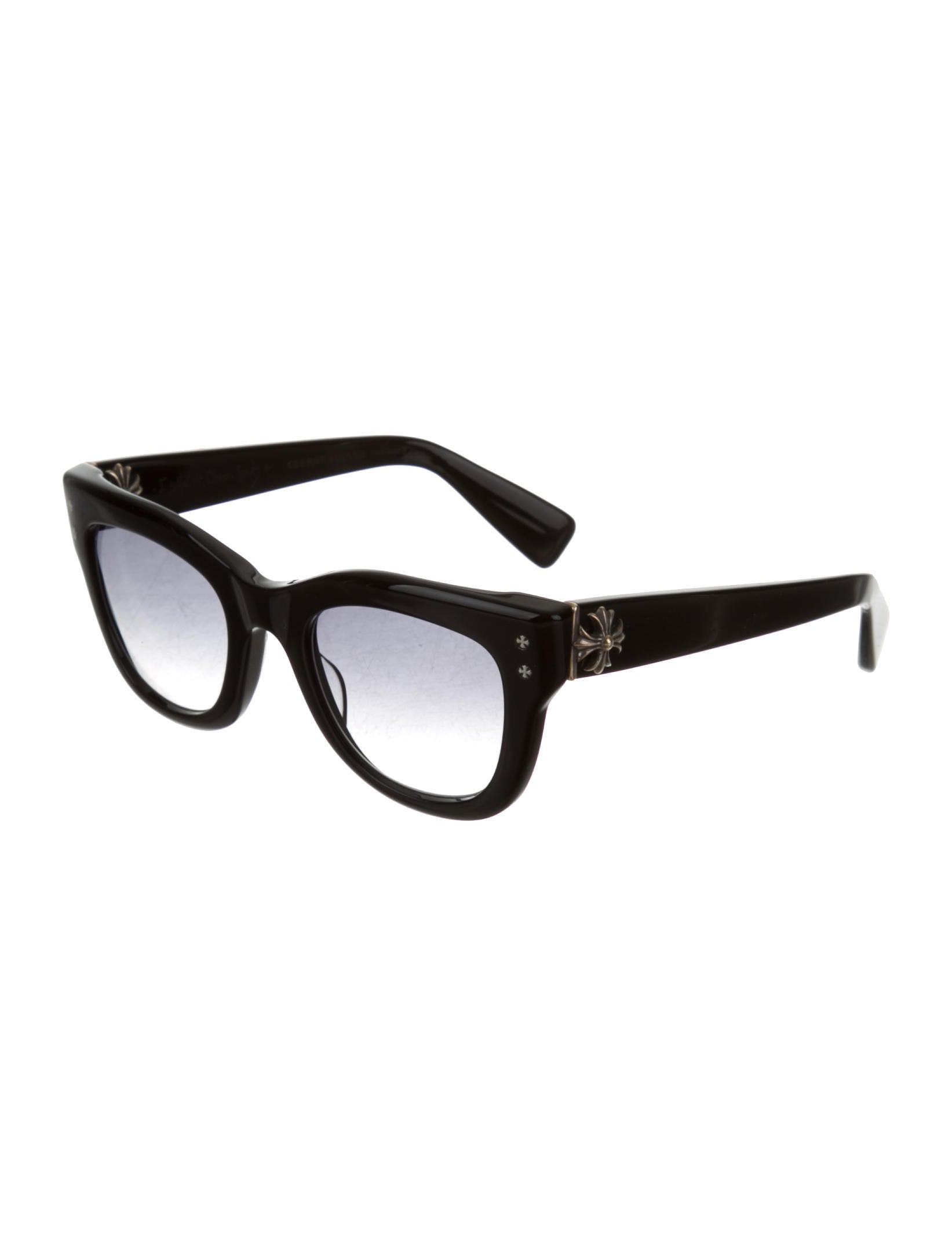 Chrome Hearts Tear Drop Jonny II Sunglasses - Black Sunglasses