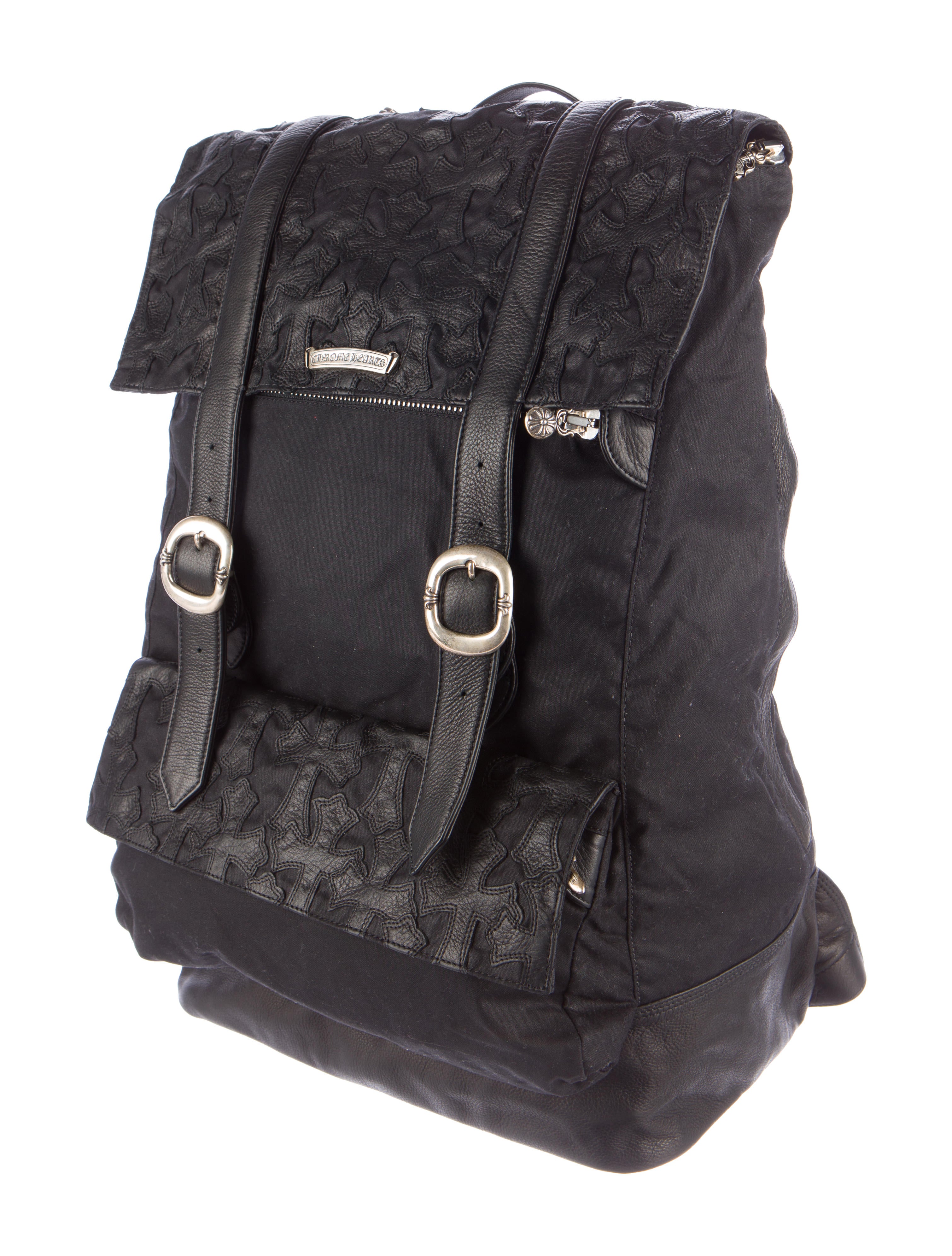 Chrome Hearts Cemetery Cross Backpack Black Backpacks, Bags