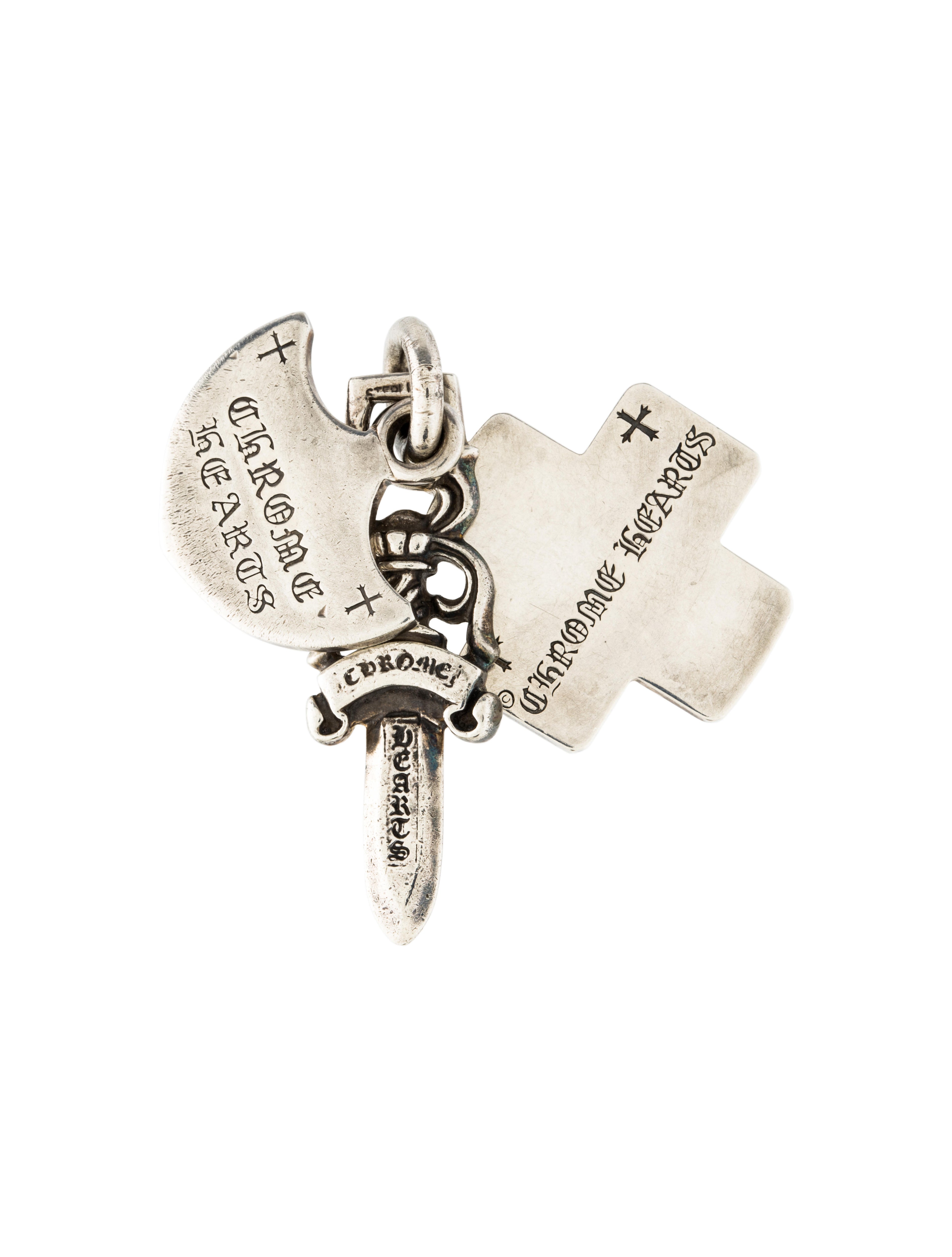 Chrome Hearts Three Charm Pendant Necklaces CHH22416 The RealReal