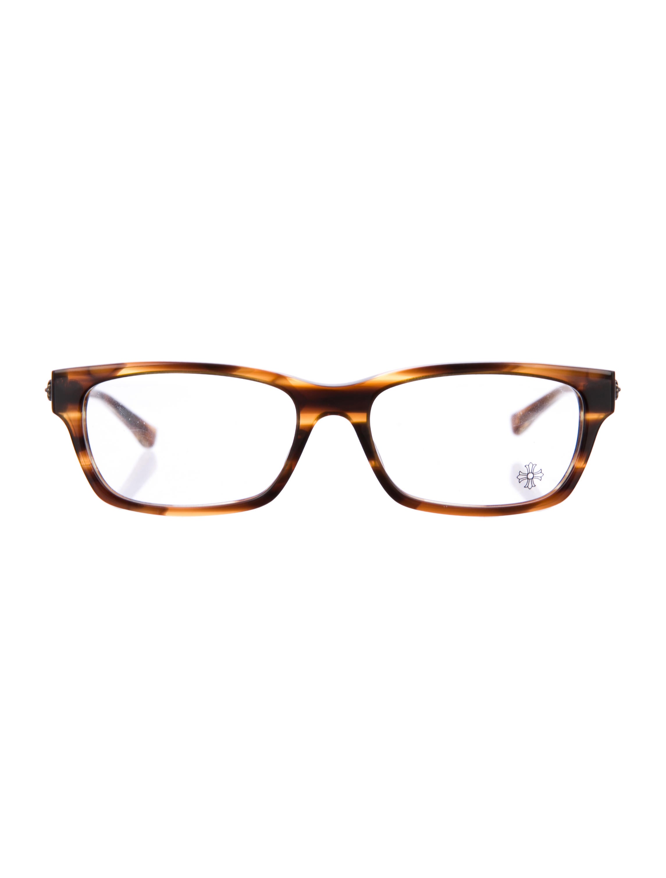 Chrome Hearts Drop Box Eyeglasses w/ Tags - Brown Eyeglasses