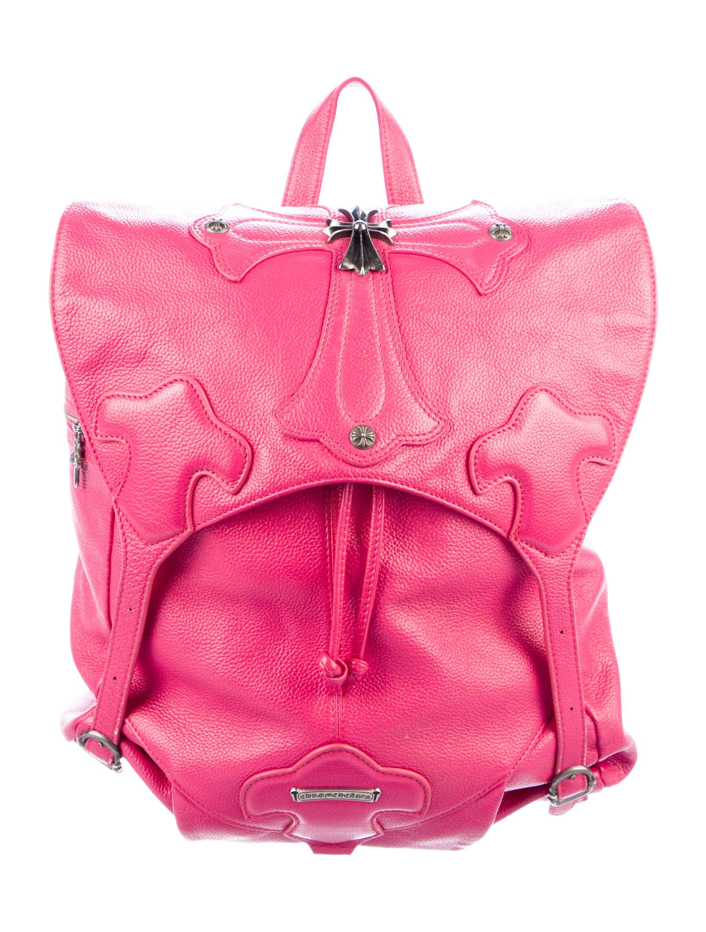 Chrome Hearts Leather Cross Backpack Pink Backpacks, Handbags CHH23760 The RealReal