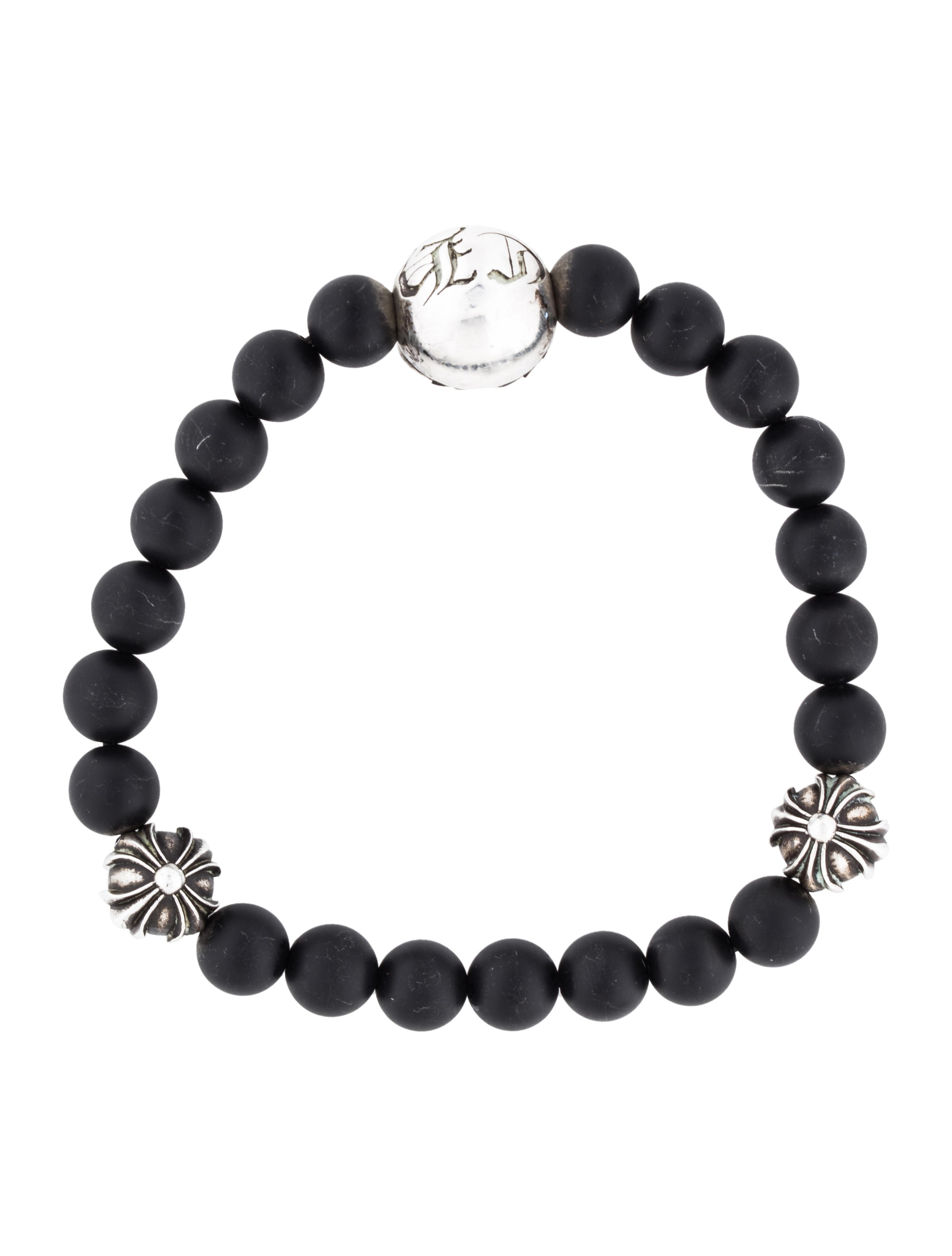 Chrome Hearts Onyx Bead Bracelet Bracelets CHH24854 The RealReal