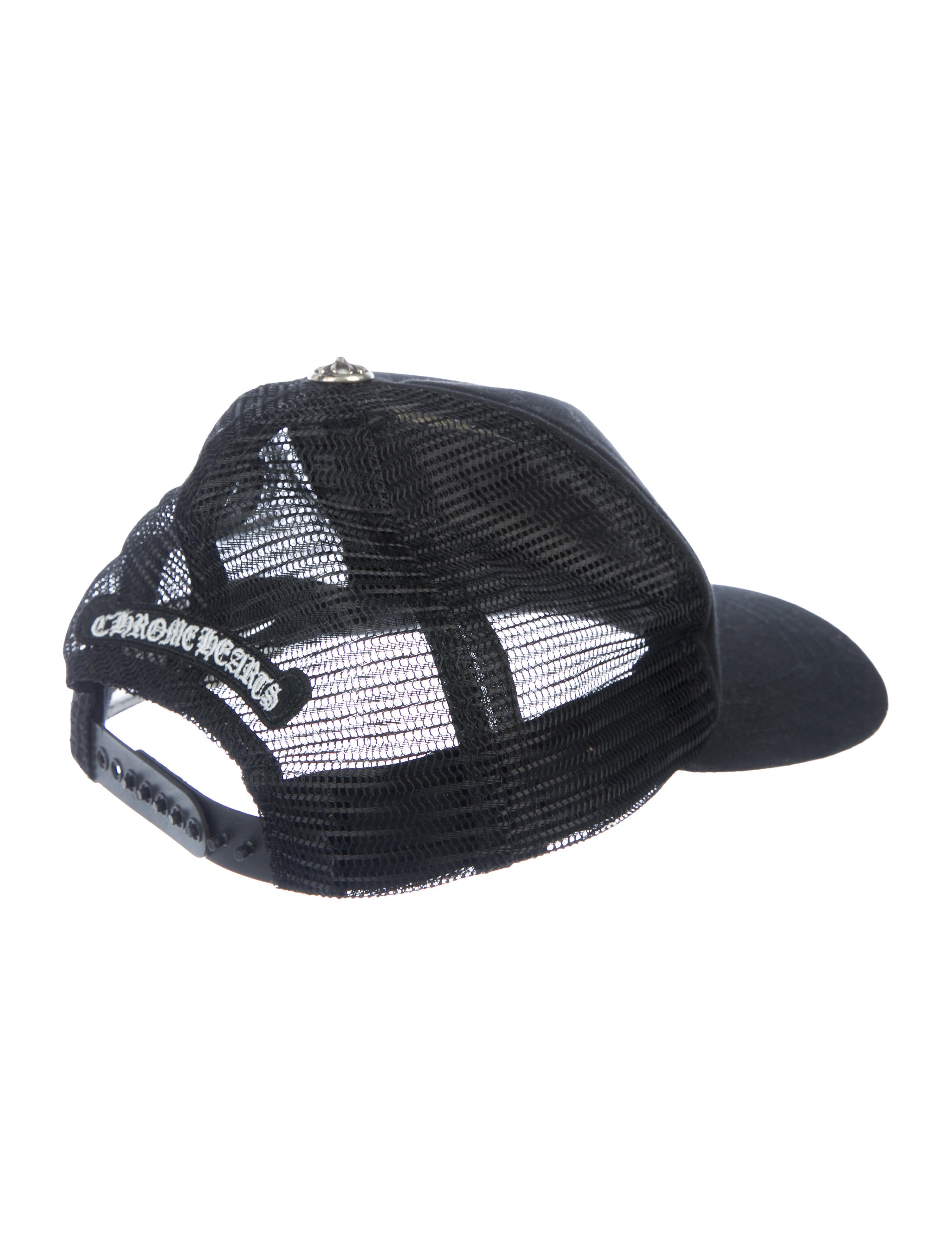 流行に  Chrome Accessories Hats, Black - Cap Mesh Lips Hearts 帽子