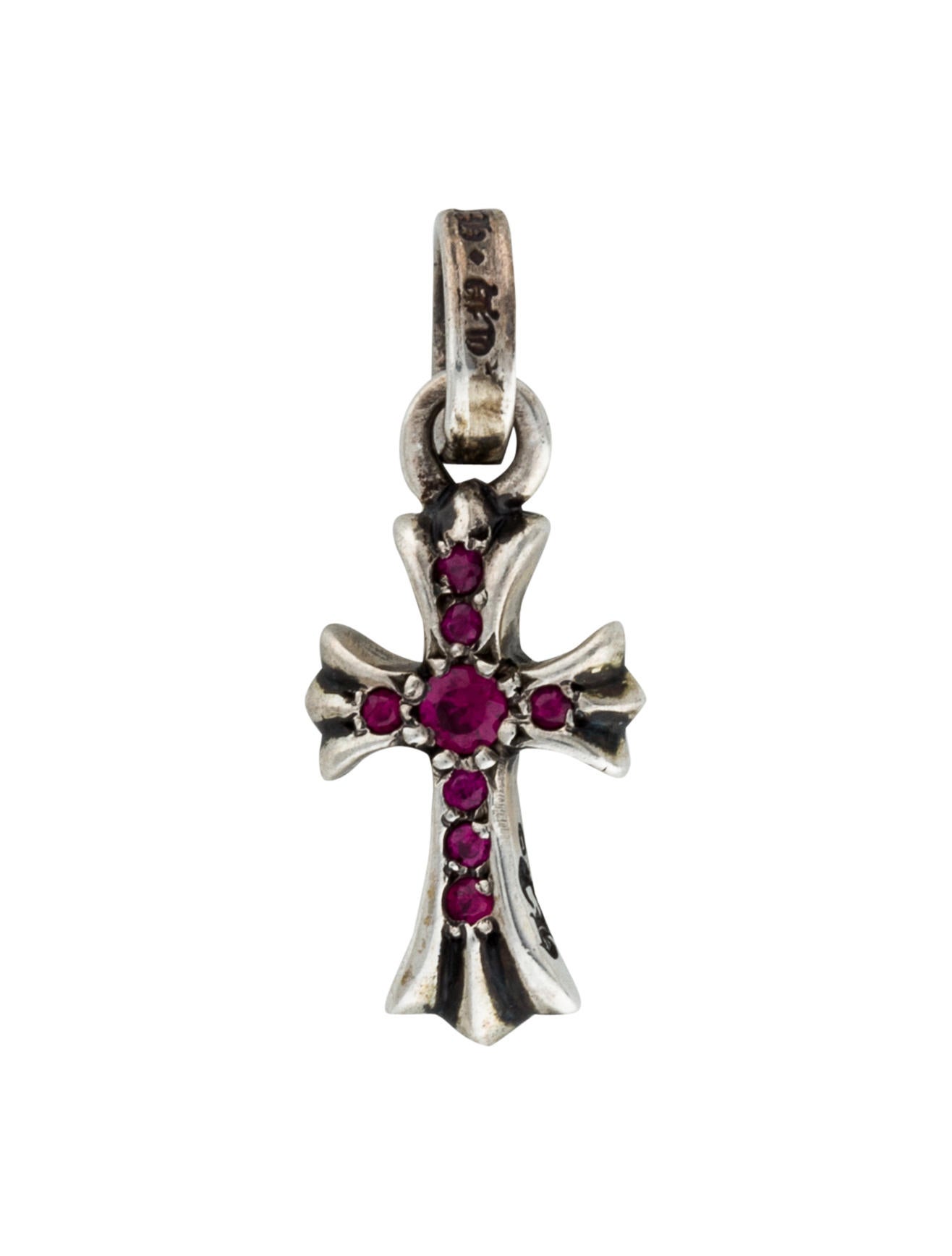 Chrome Hearts Ruby Cross Pendant - Pendant Necklace, Necklaces