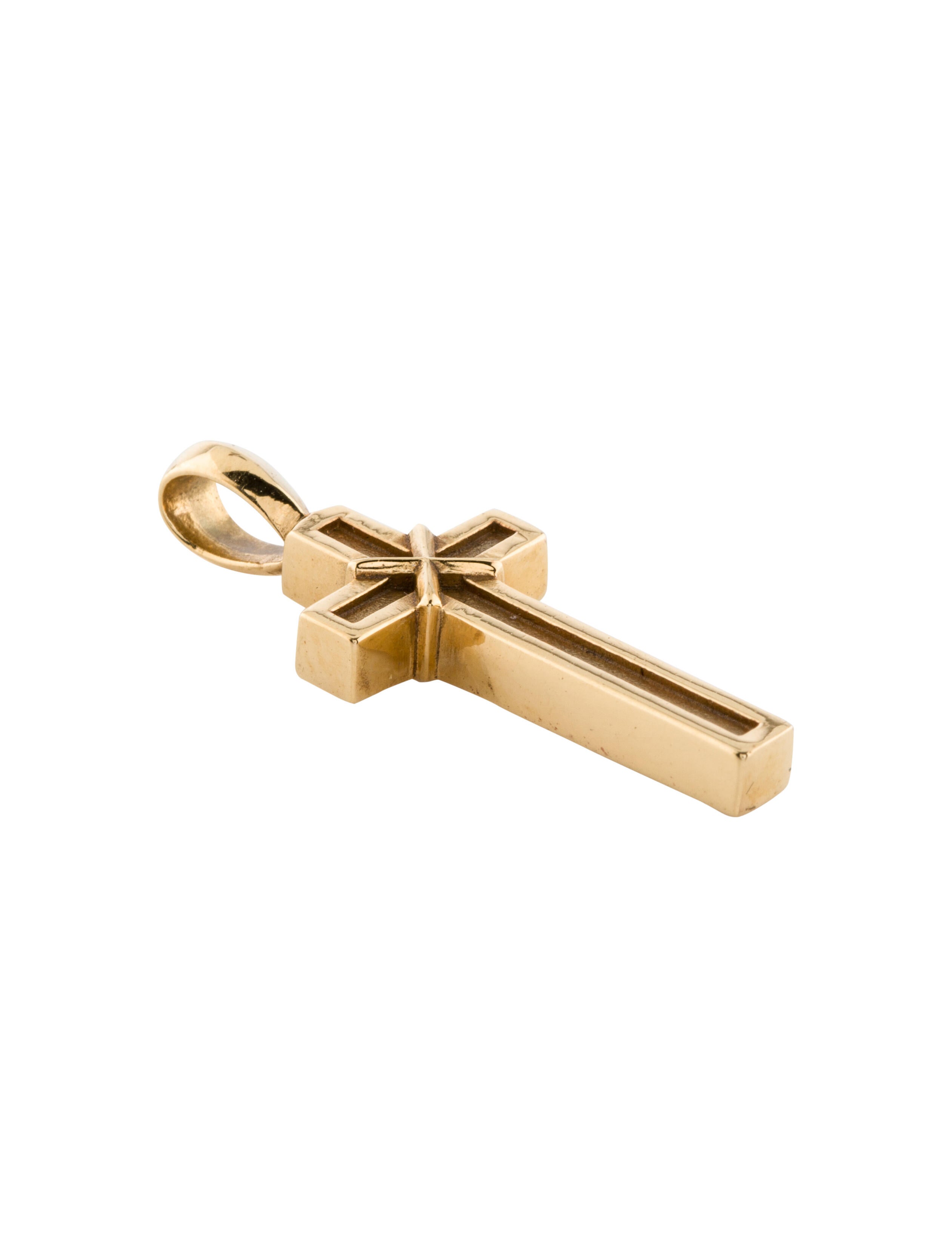 Chrome Hearts 22K Mapplethorpe Cross Pendant - CHH29010 | The RealReal