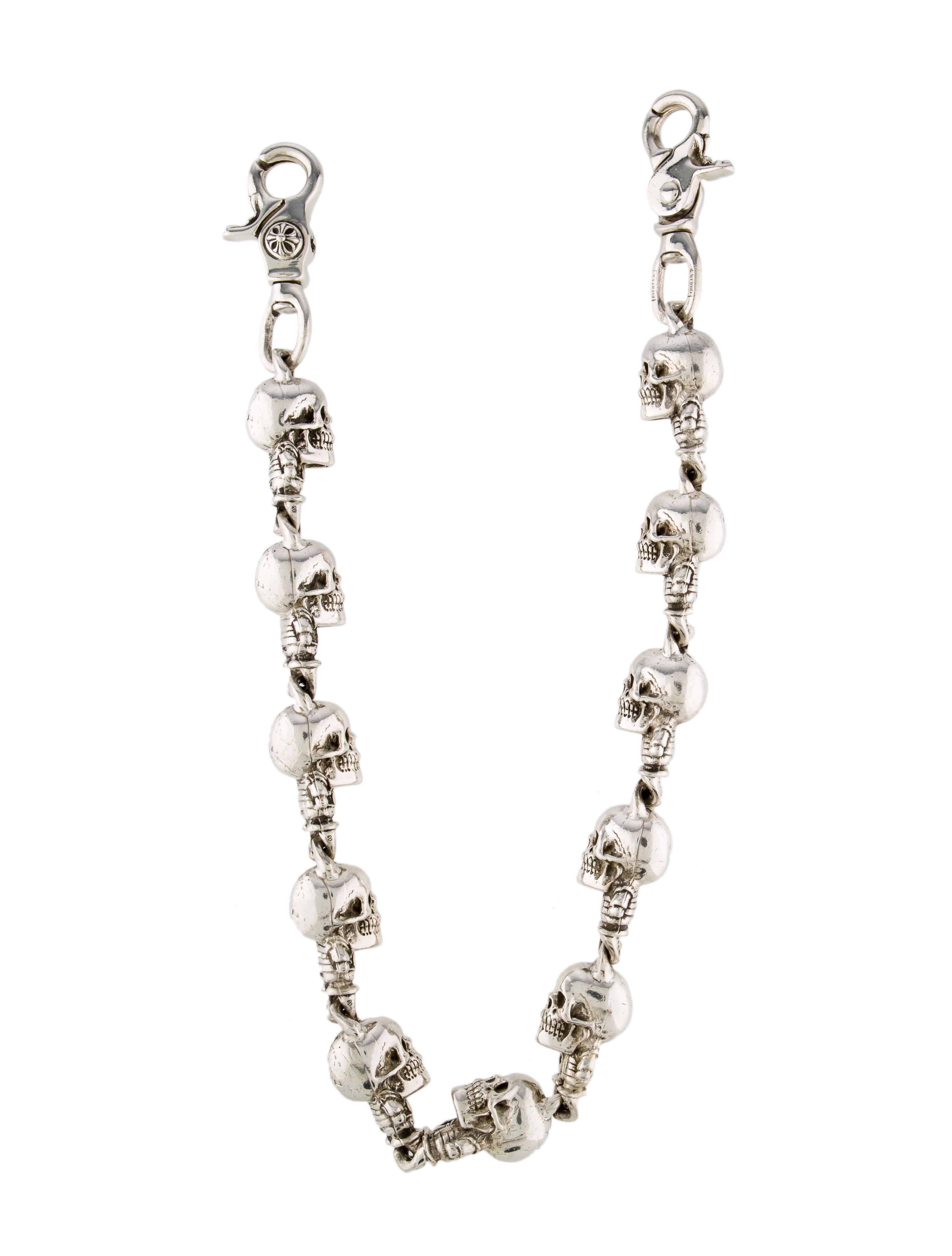 Chrome Hearts Joe Foti Teeter Skull Wallet Chain - Silver Other