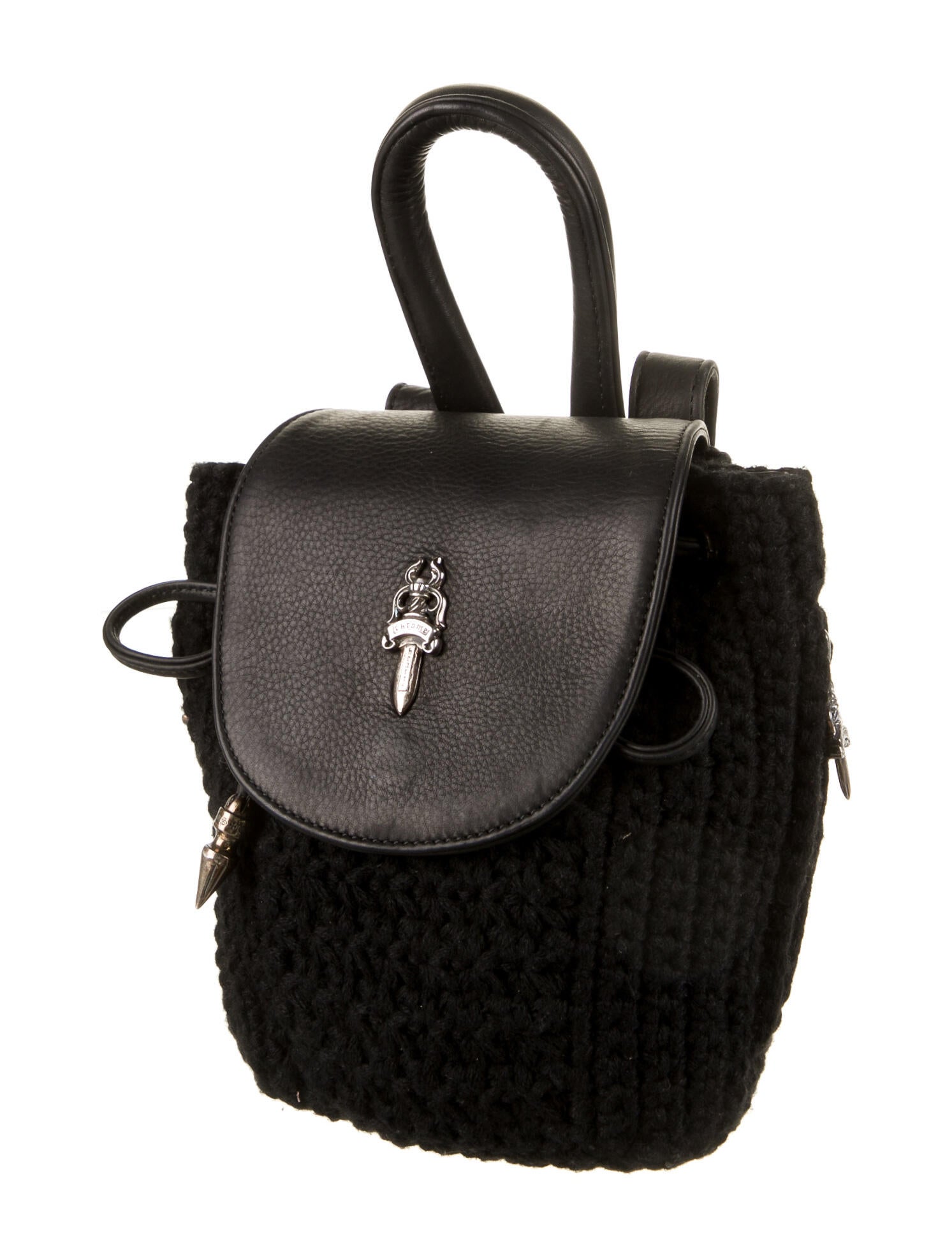Chrome Hearts Mini Iggy Backpack Black Backpacks, Handbags CHH31311