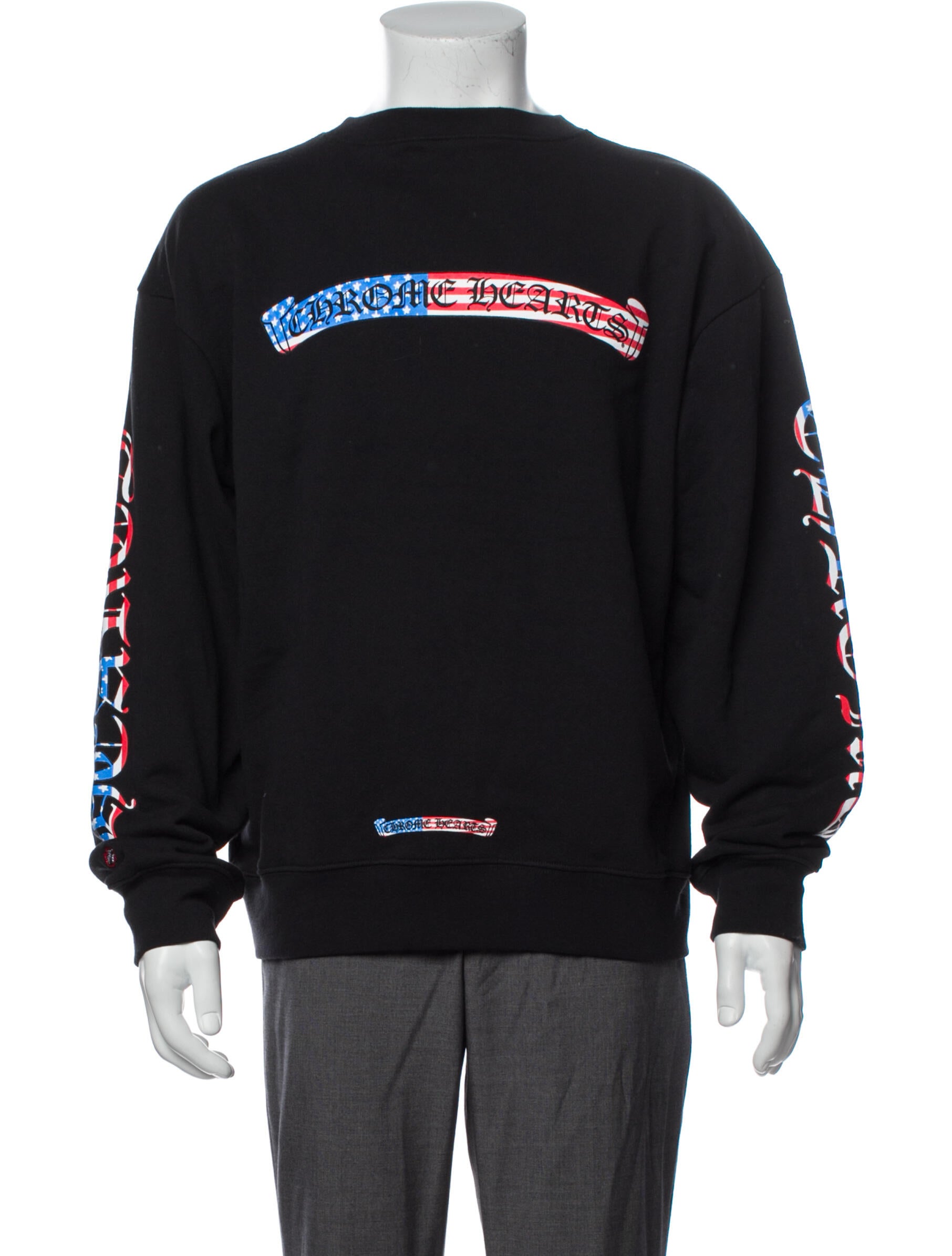 chrome hearts flag moletom com capuz