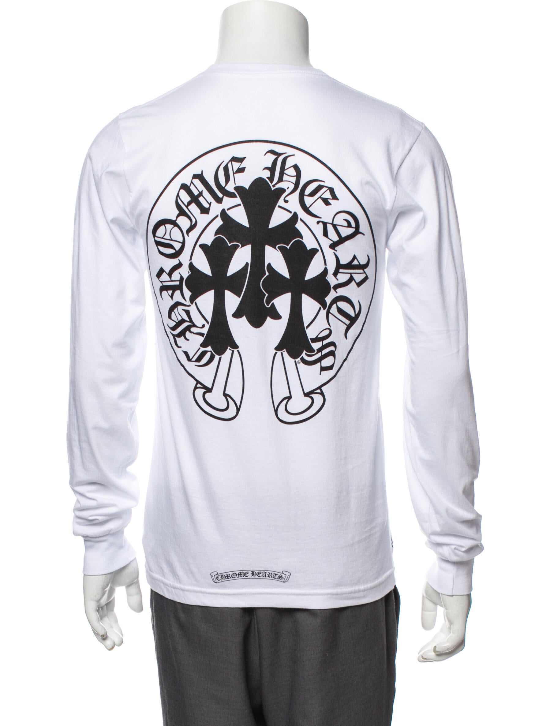 Chrome Hearts Triple Cross Logo Graphic Print T-Shirt - Black T Chrome Hearts Triple Cross Logo Graphic Print T-Shirt - Black T