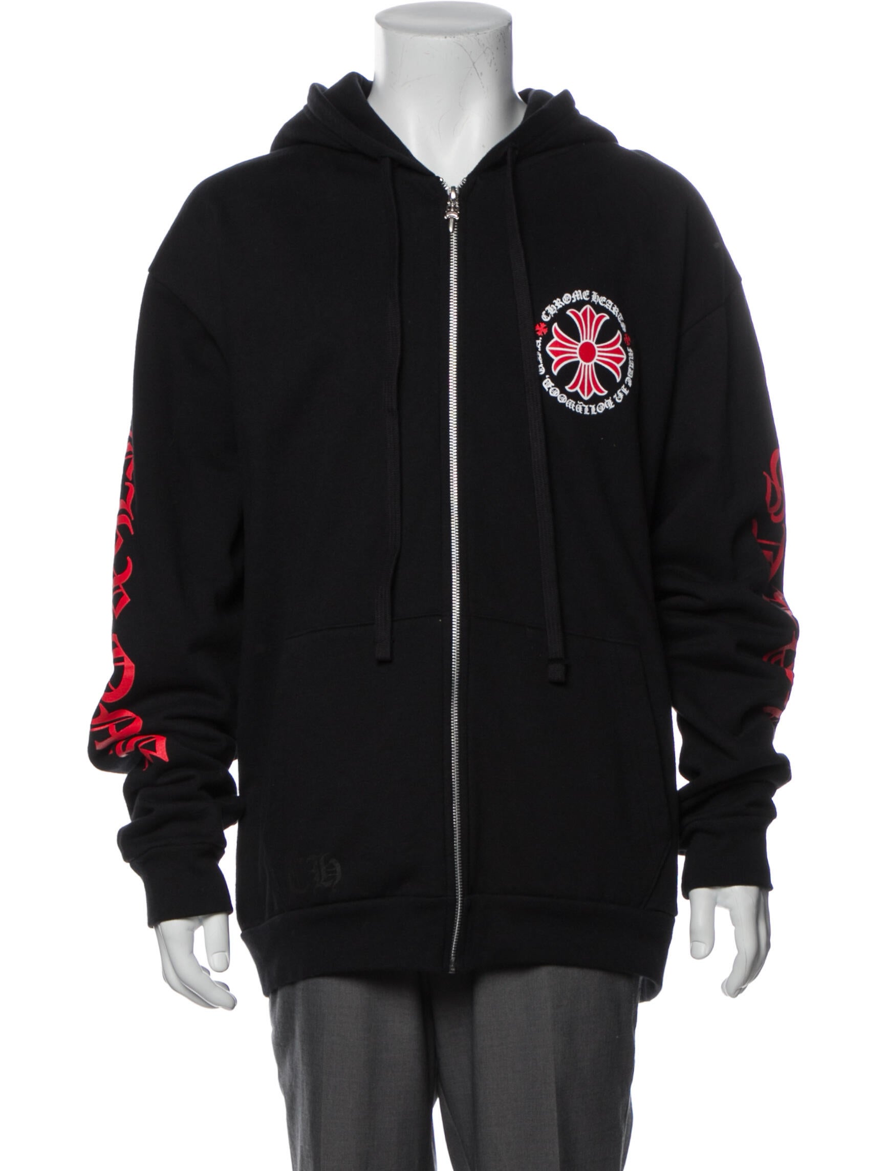 Chrome Hearts Hollywood Cross Graphic Print Hoodie