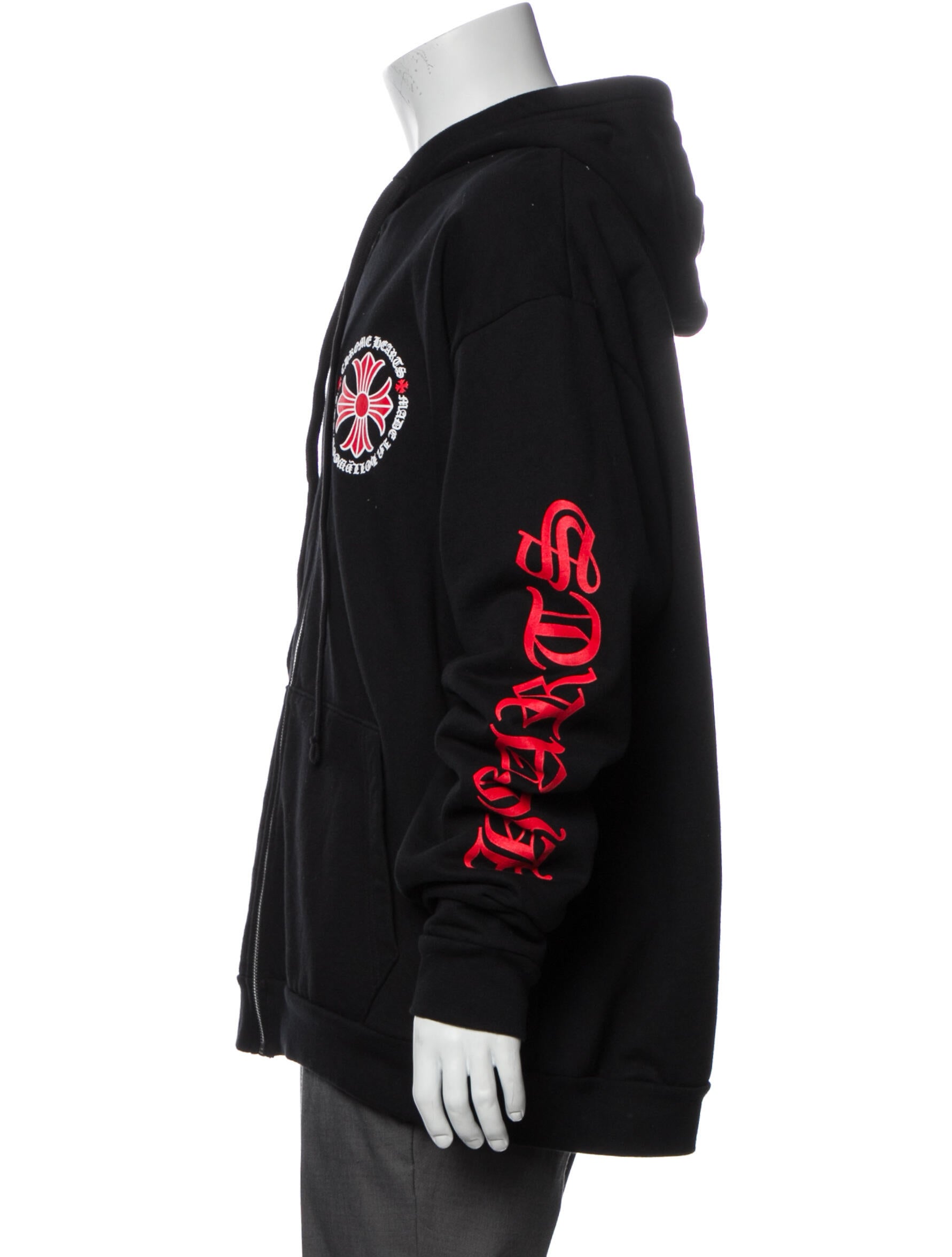 Chrome Hearts Hollywood Cross Graphic Print Hoodie