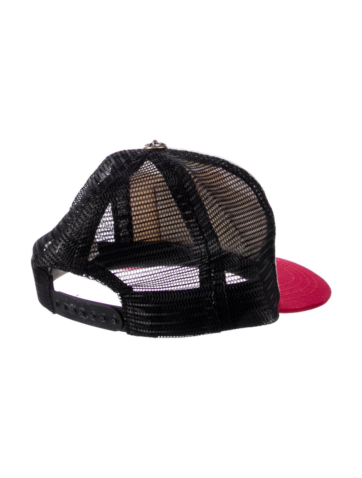 Chrome Hearts CH Logo Trucker Hat - Red Hats, Accessories