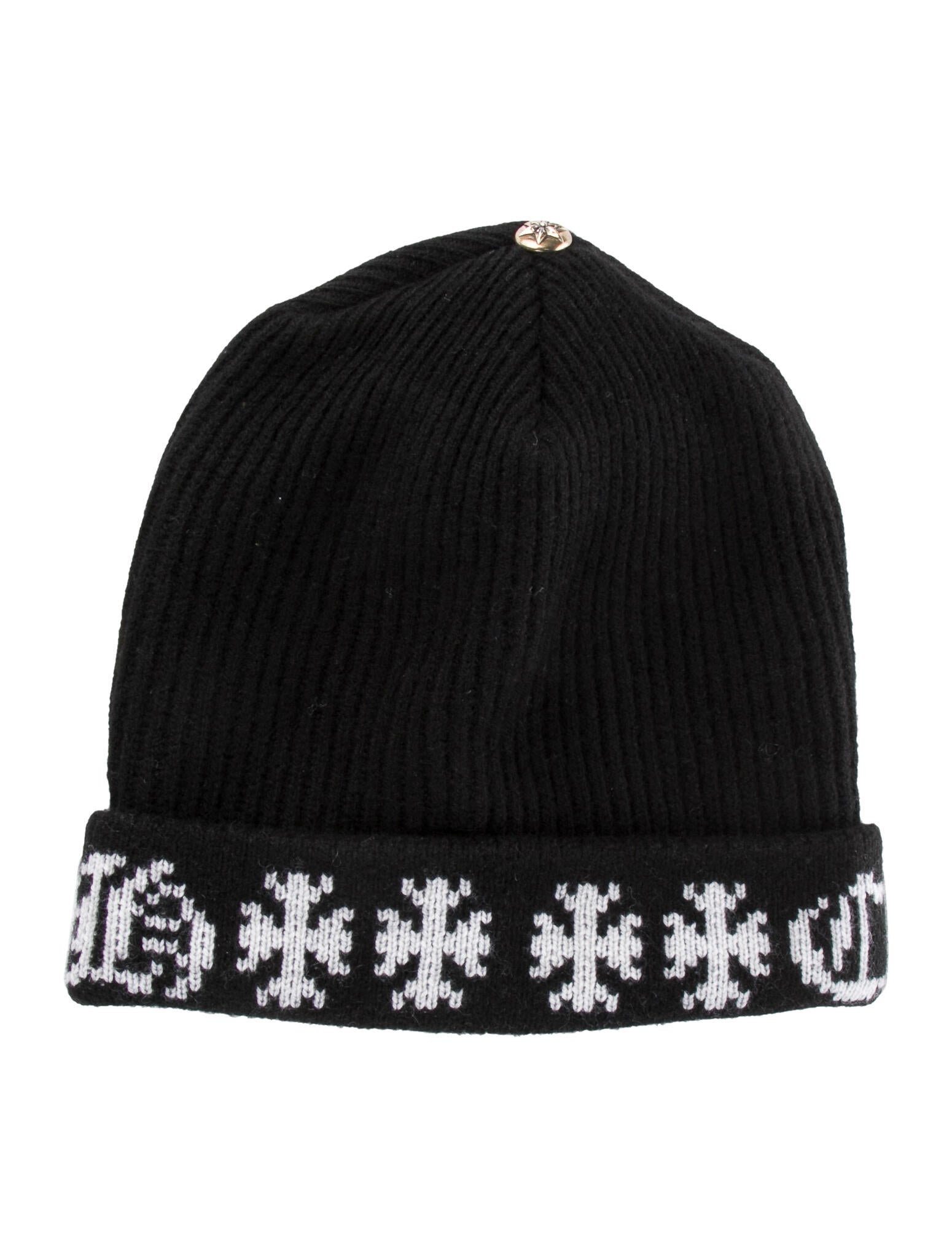 【無料郵送/関税込/正規品】 Chrome Hearts Big Daddy Cashmere Chrome Hearts 'Big Daddy' Cashmere - Black Hats, Accessories