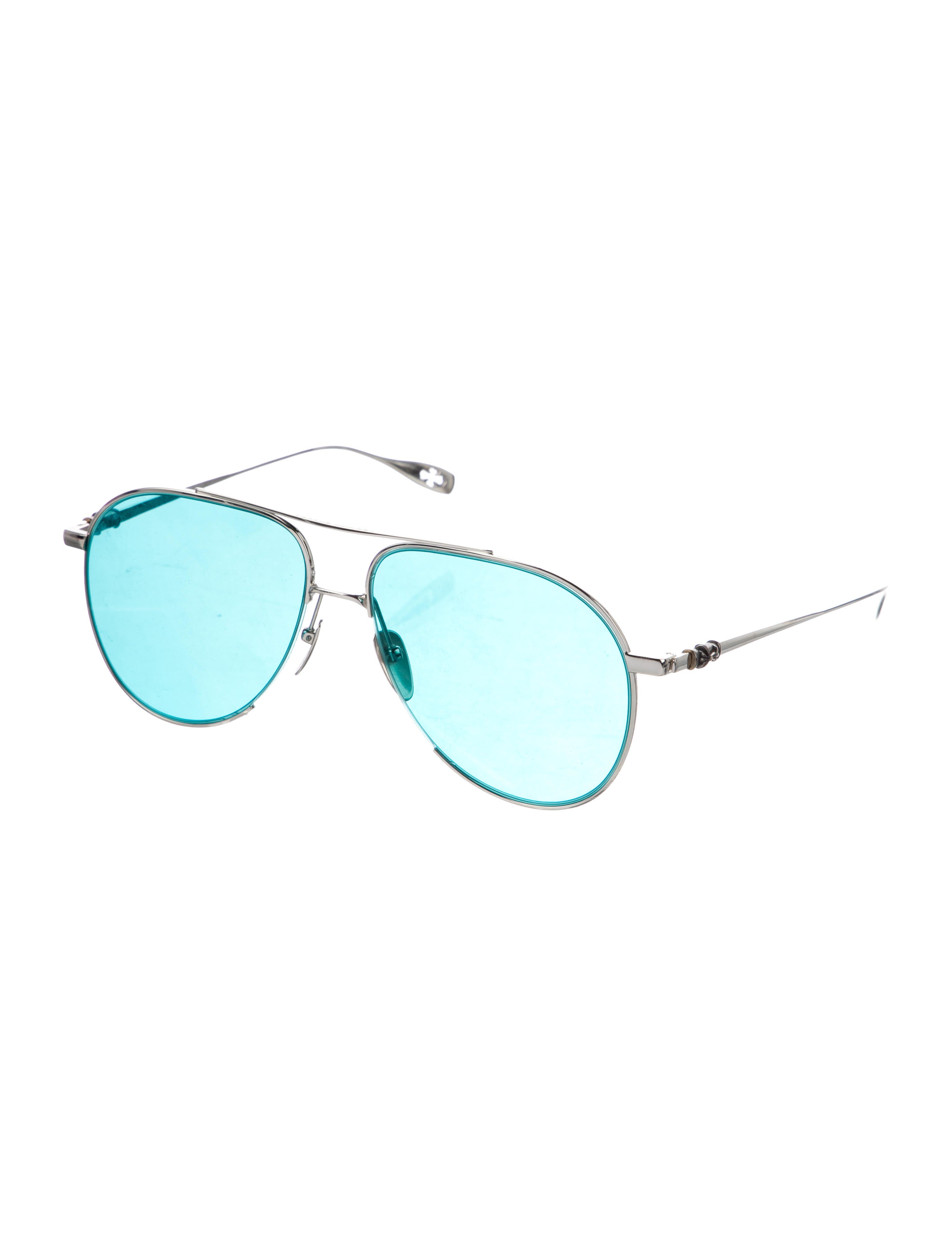 Chrome Hearts Steppin' Blue Aviator Aviator Sunglasses Blue