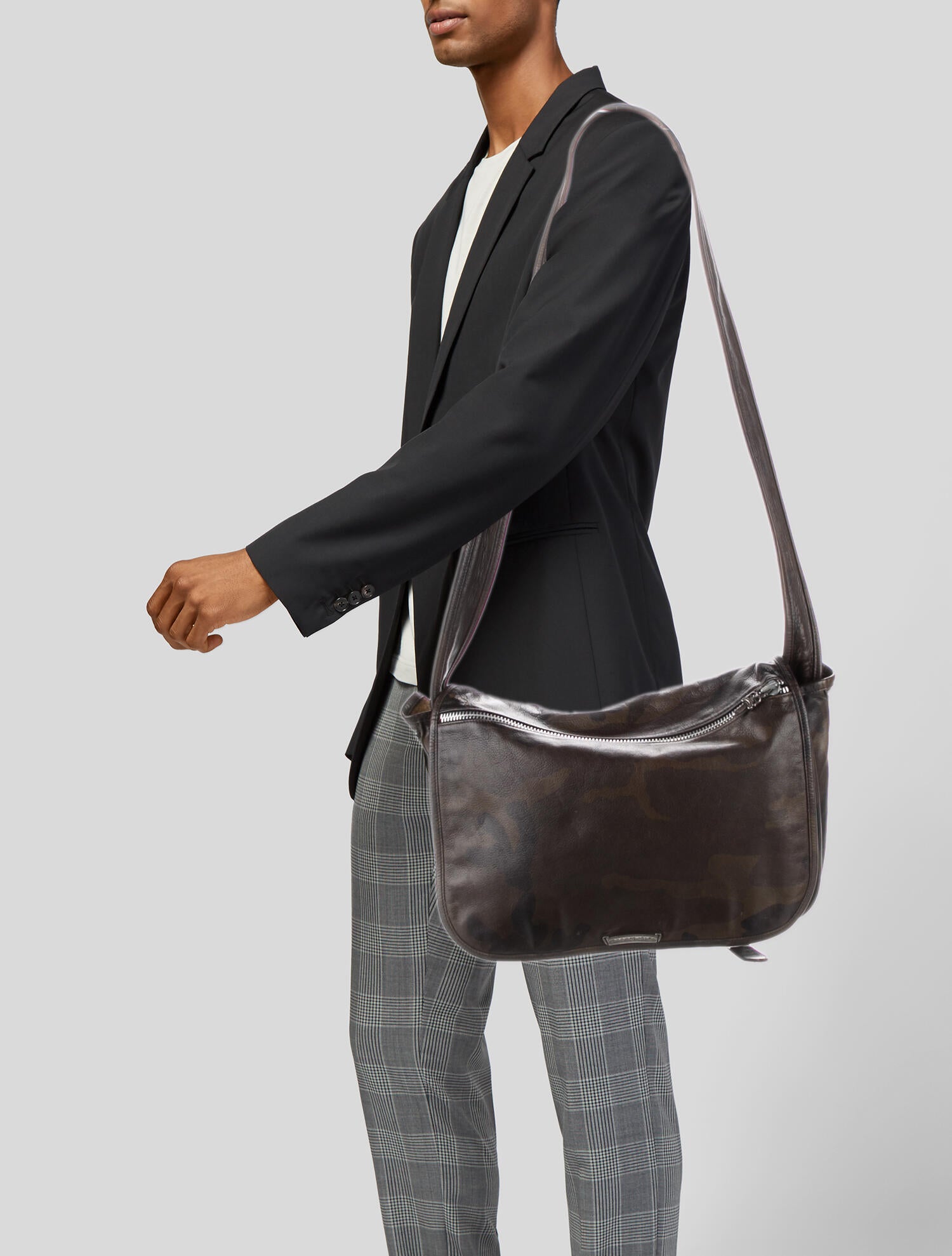 Campomaggi Embossed Leather Messenger Bag Brown Messenger Bags, Bags