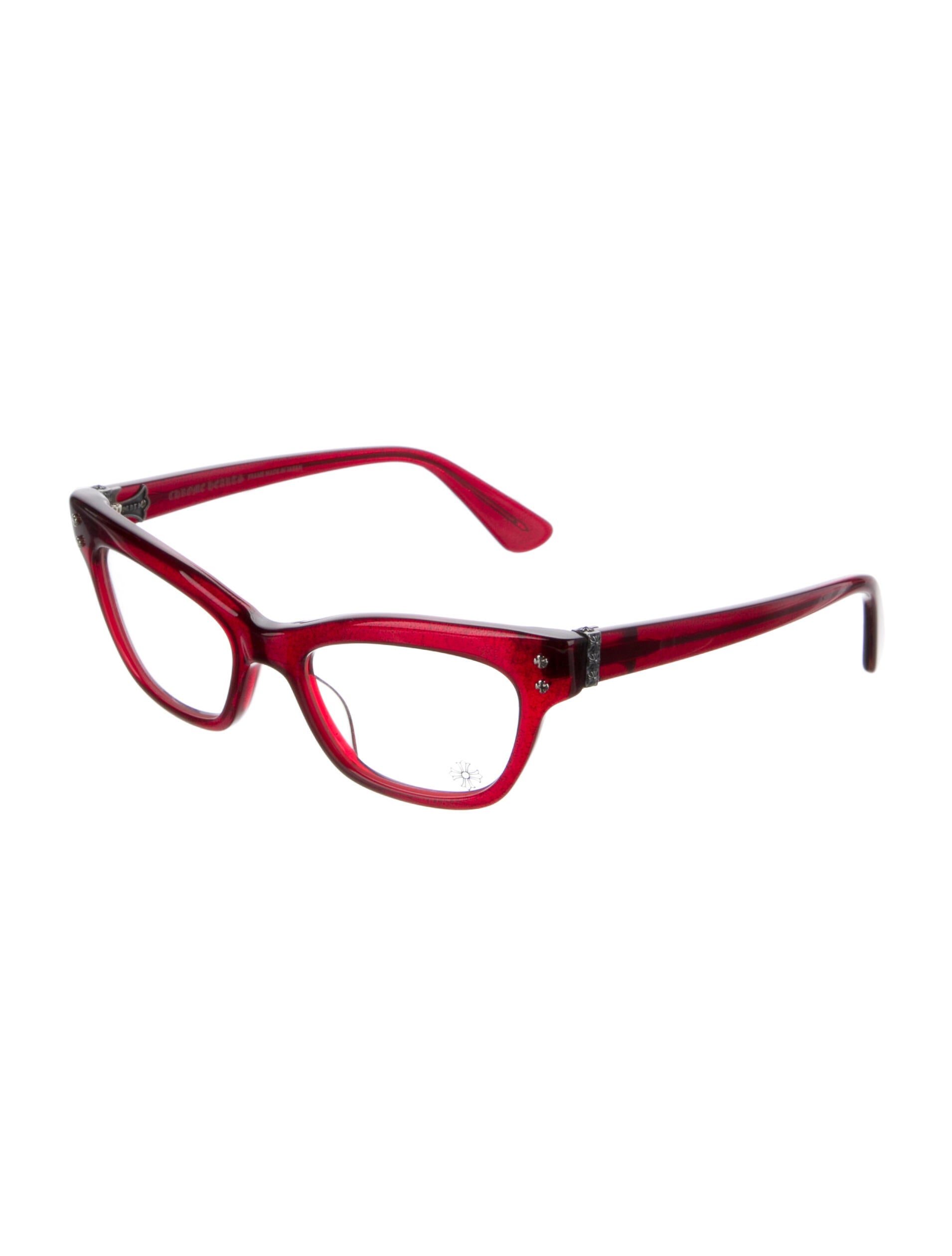 Chrome Hearts Va Jay Jay CatEye Eyeglasses Red Eyeglasses