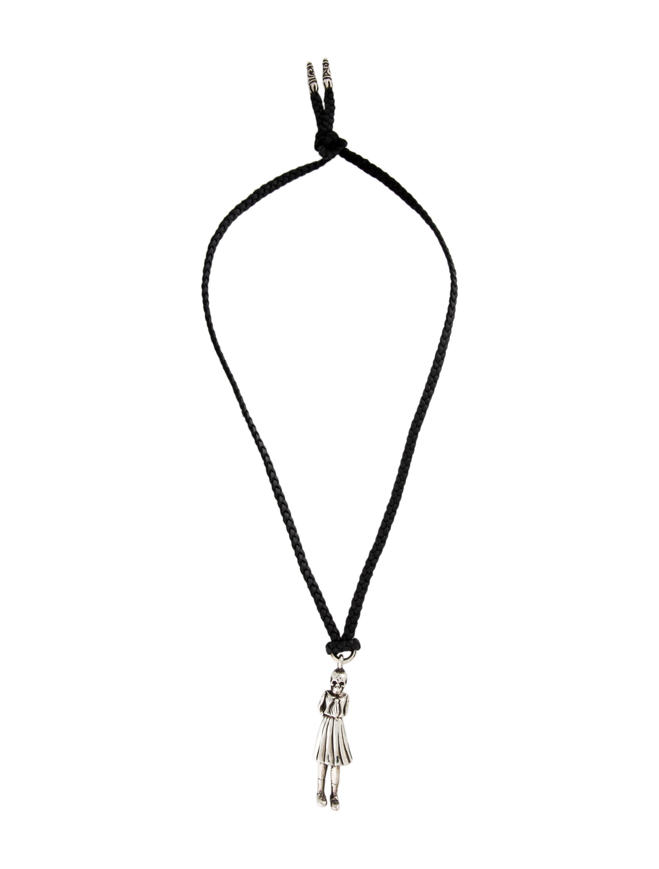 Chrome Hearts x Rolling Stones Diamond Pendant Necklace Sterling