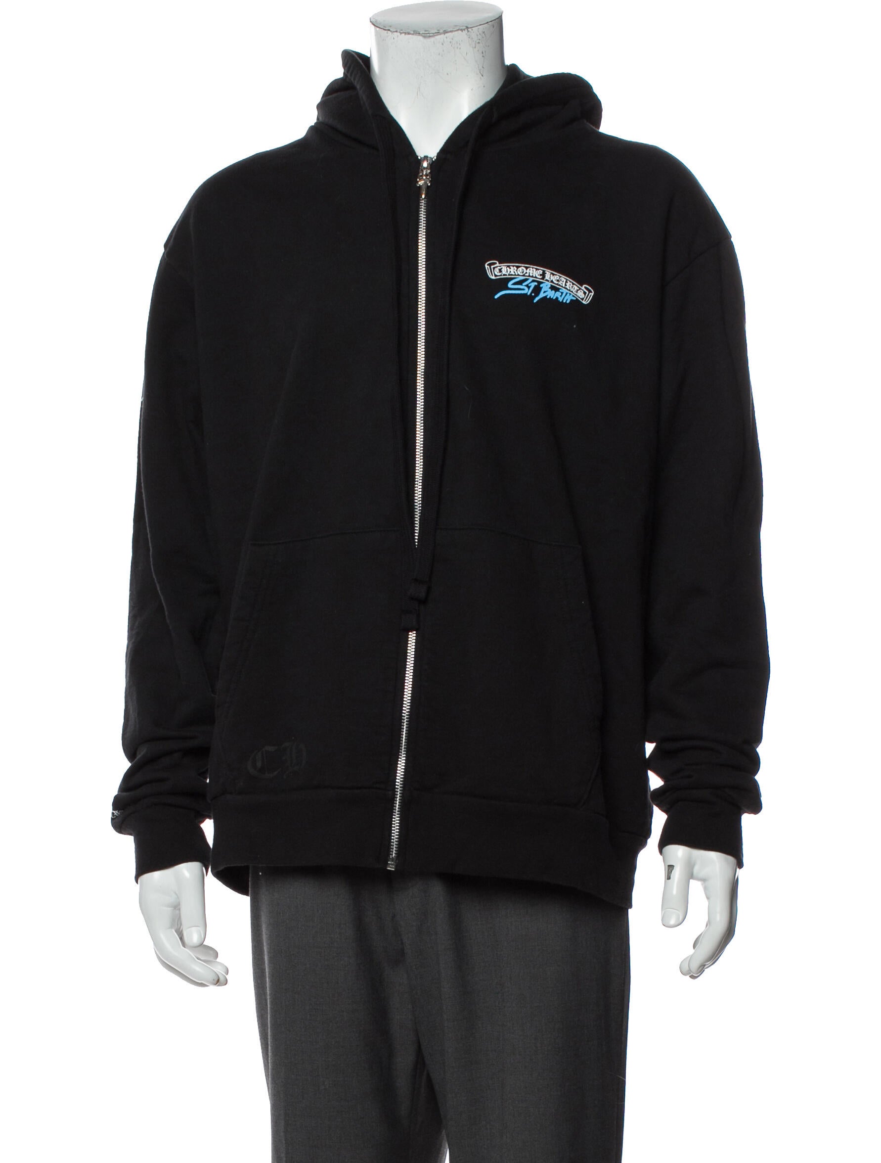 Chrome Hearts St. Barth Graphic Print Hoodie - Black